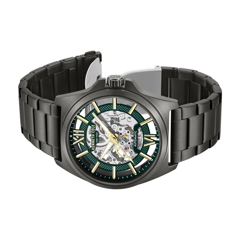 Kenneth Cole Gents IP Black Stainless Steel Automatic Watch KCWGY0065103