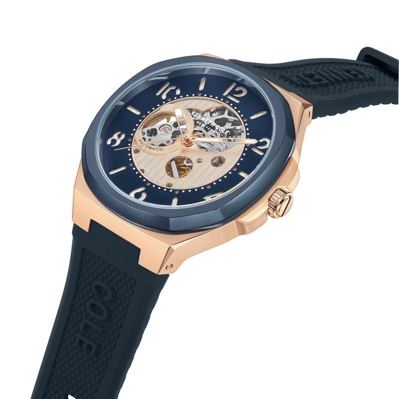 Kenneth Cole Gents Silicone Mechanical Watch KCWGR2233101