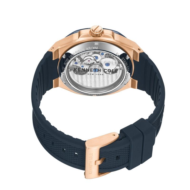 Kenneth Cole Gents Silicone Mechanical Watch KCWGR2233101