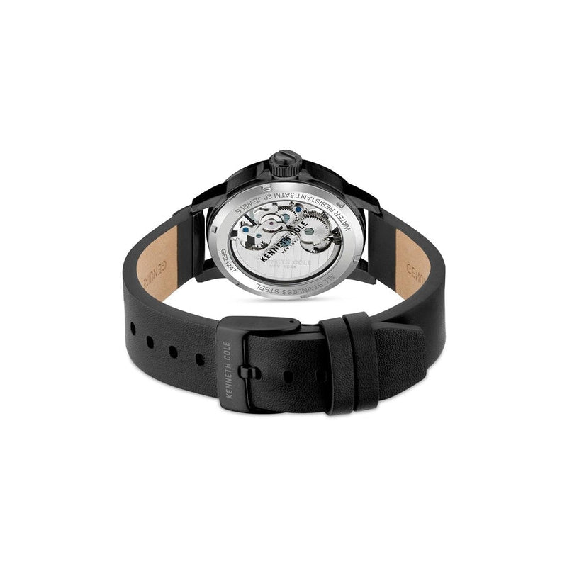 Kenneth Cole Men Automatic Leather Watch KCWGE2124702