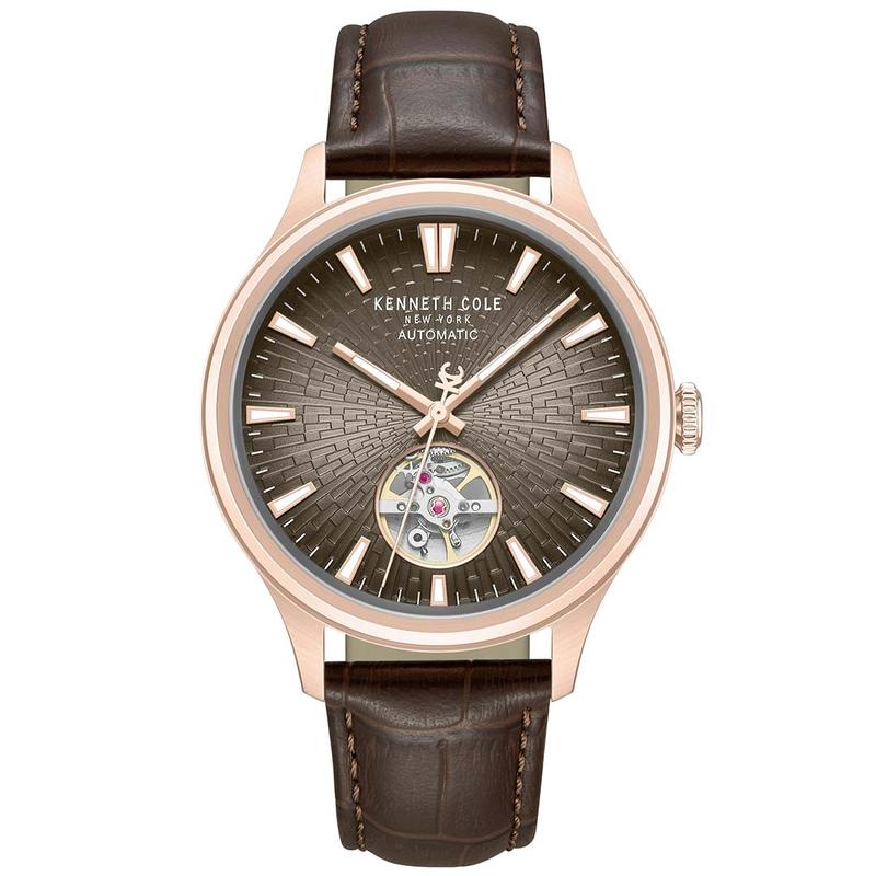 Kenneth Cole Newport Quartz Watch Brown Dial KCWGX0098004