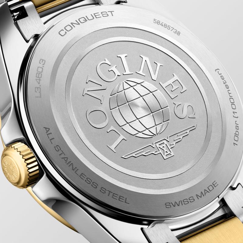 Longines Conquest Quartz 34mm Watch L3.460.3.12.7