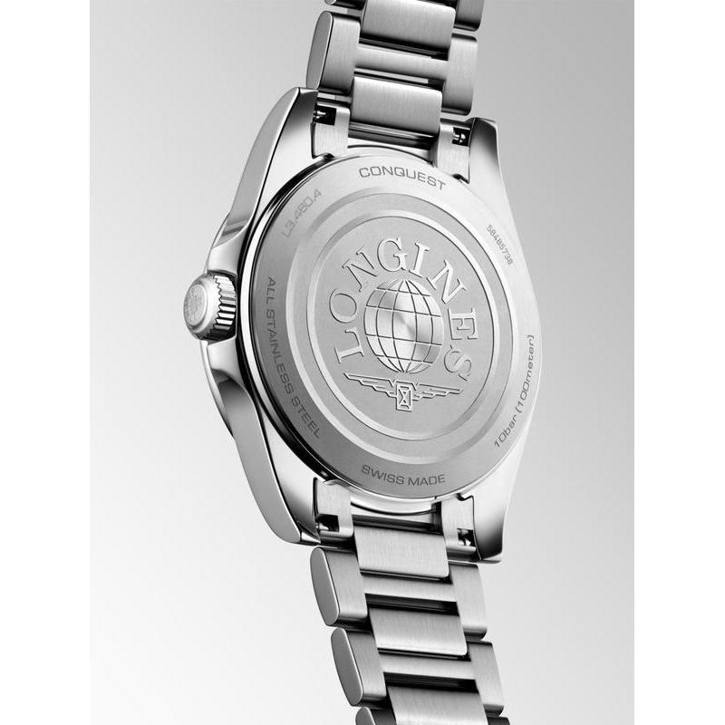 Longines Conquest Quartz 34mm Watch L3.460.4.09.6