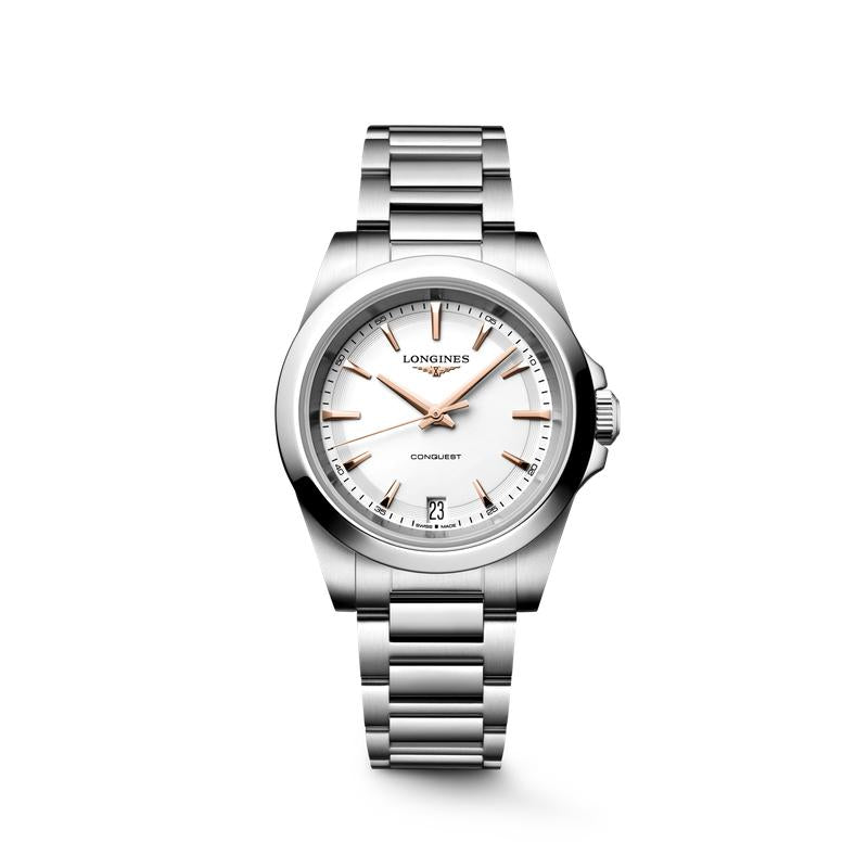 Longines Conquest Quartz 34mm Watch L3.460.4.18.6