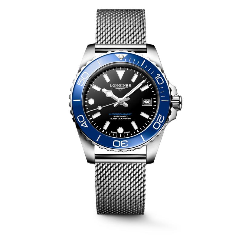 Longines HydroConquest Automatic 39mm Dive Watch L3.779.4.90.6
