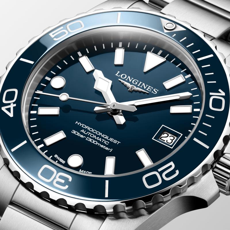 Longines HydroConquest Automatic 39mm Dive Watch L3.779.4.96.6