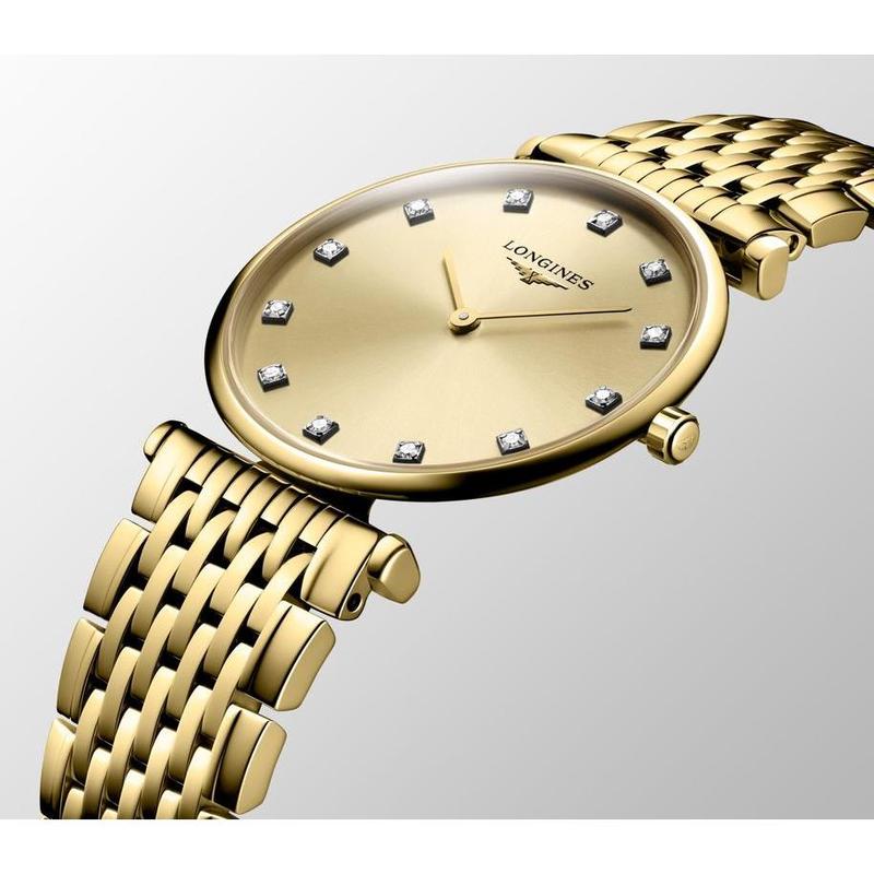 Longines La Grande Classique L4.512.2.37.8 Quartz Watch Gilt Dial
