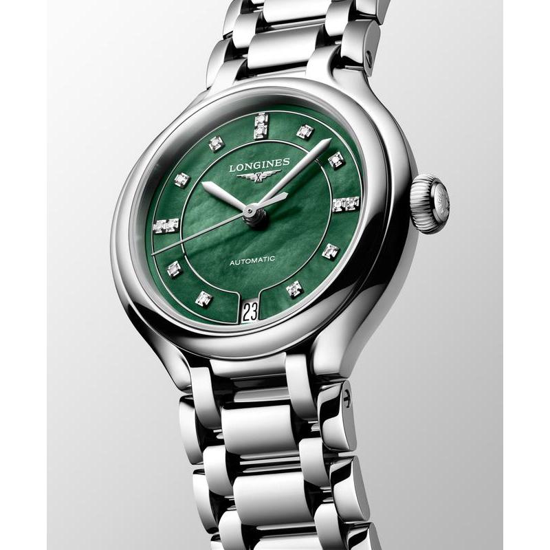 Longines PrimaLuna L8.124.4.07.6 Automatic Watch Green Dial