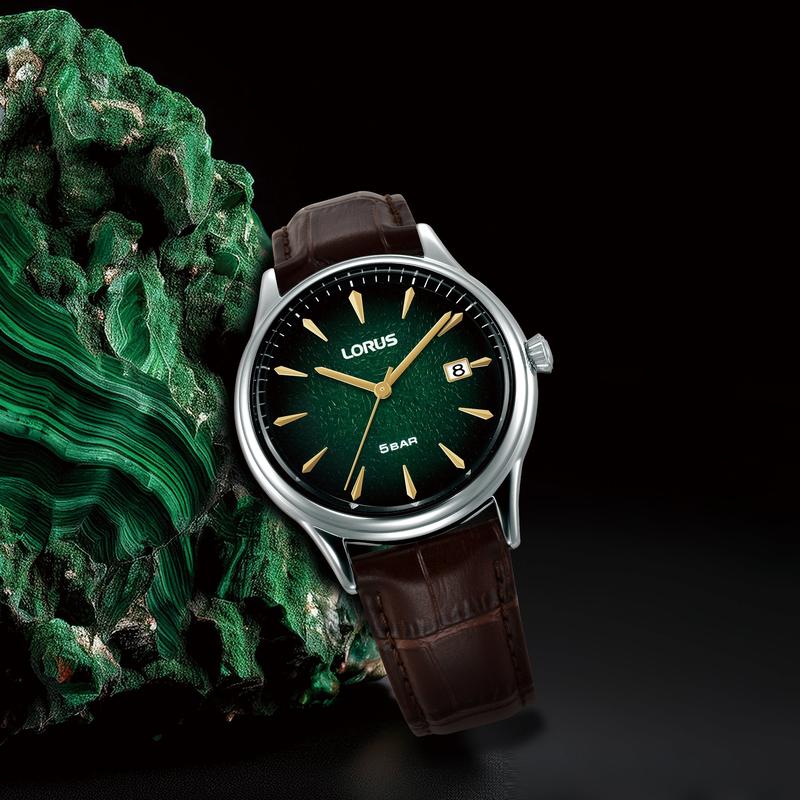 Lorus Classic Men's Quartz Watch Dark Green Gradation Dial