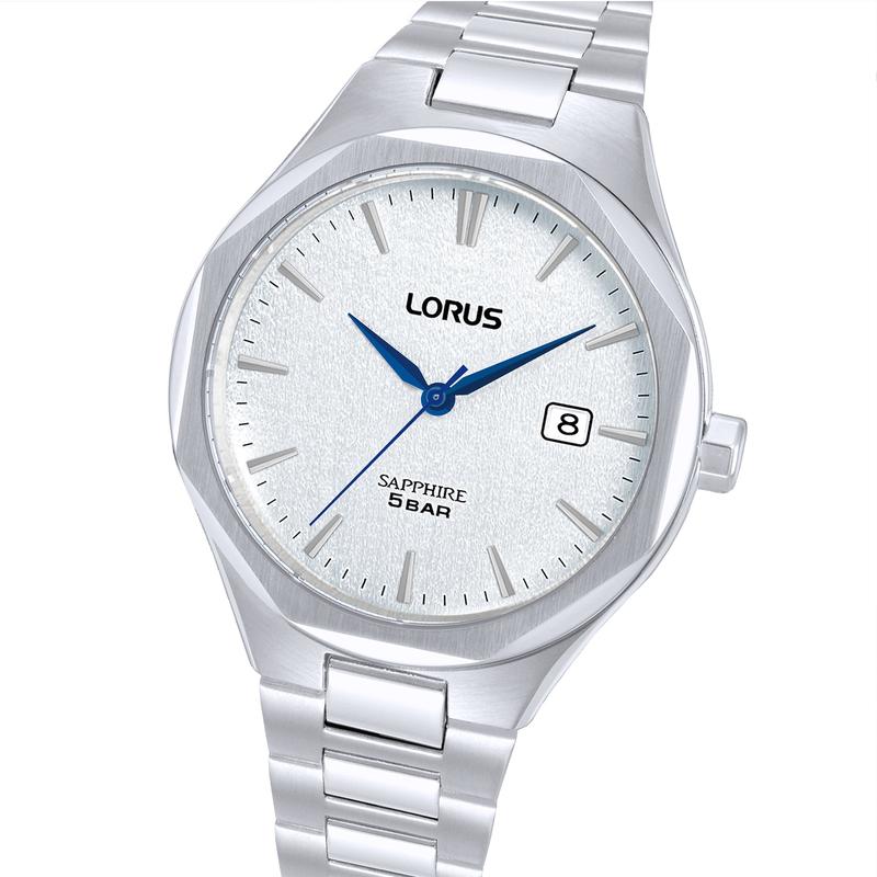 Lorus Classic Men's Quartz Watch Stainless Steel Silver White Dial