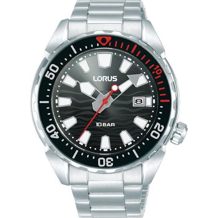 Lorus Gents Sport Black Dial 3-Hands Watch