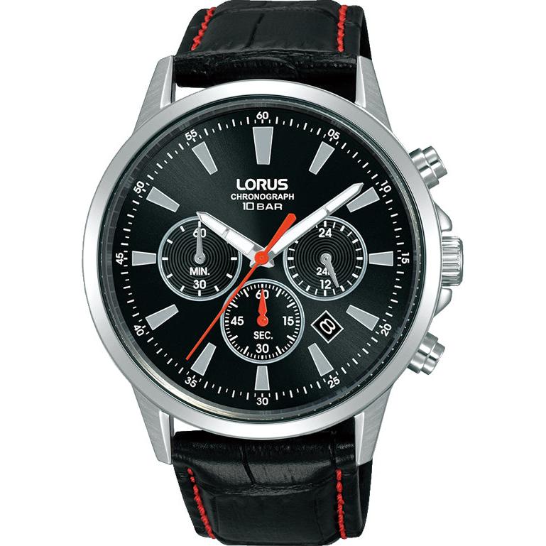 Lorus Gents Sport Black Dial Multifunction Watch
