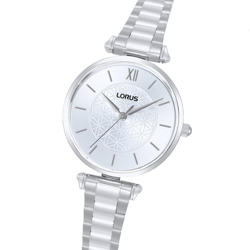 Lorus RG275YX9 Women's 36mm Quartz Watch Silver White Sunray Dial