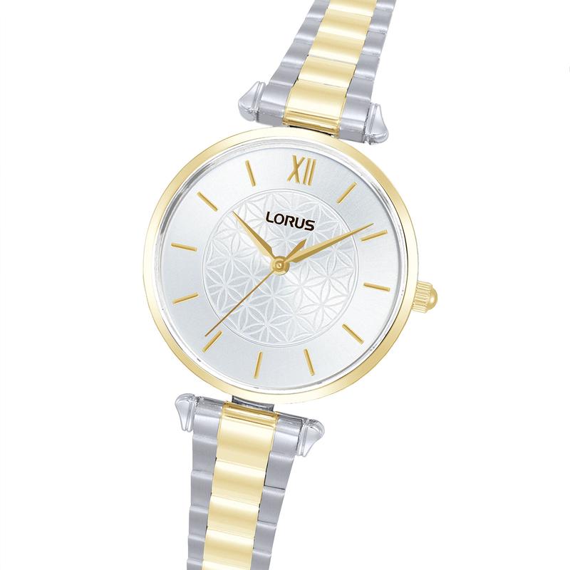Lorus RG276YX9 Women's 36mm Quartz Watch Silver White Sunray Dial