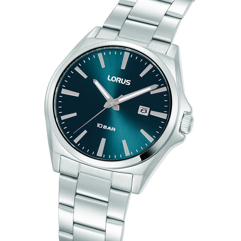 Lorus Sports RH947SX9 Men's 42mm Quartz Watch Lake Blue Sunray Dial