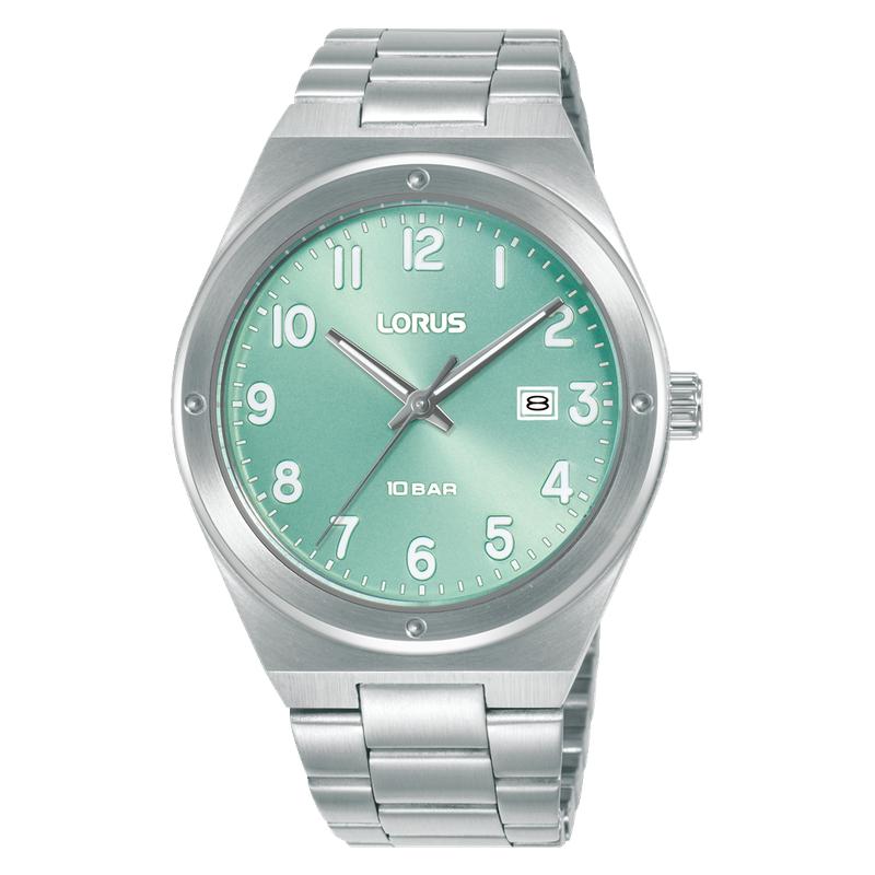 Lorus Sports RH967SX9 Men's 40mm Quartz Watch Turquoise Sunray Dial