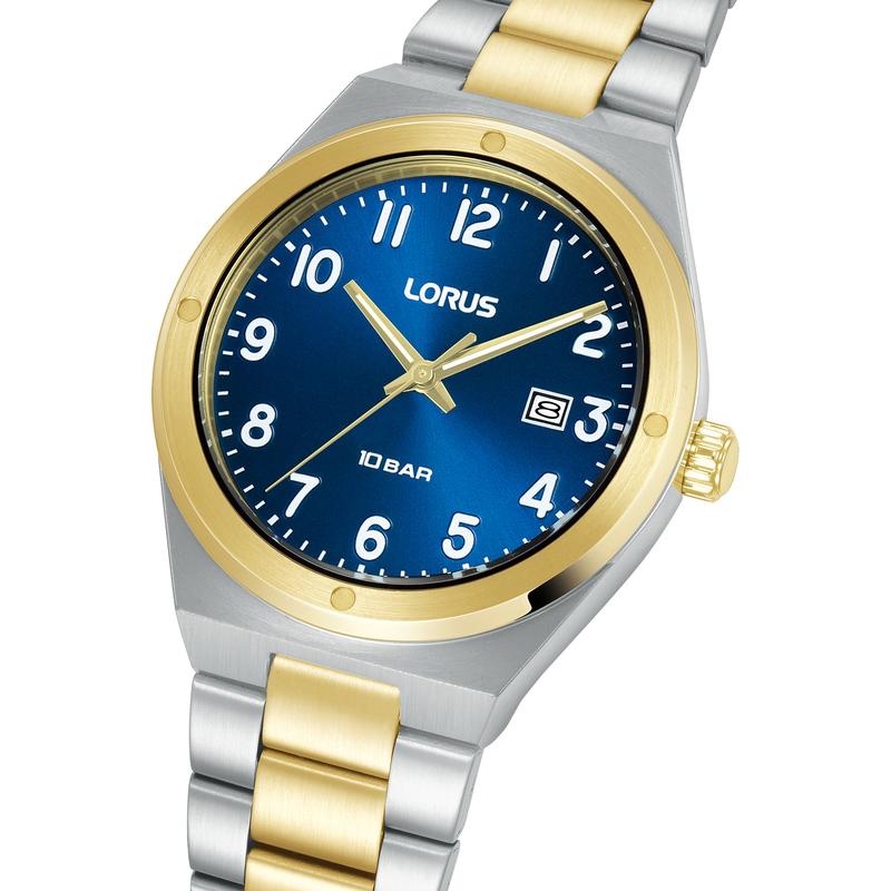 Lorus Sports RH968SX9 Men's 40mm Quartz Watch Dark Blue Sunray Dial