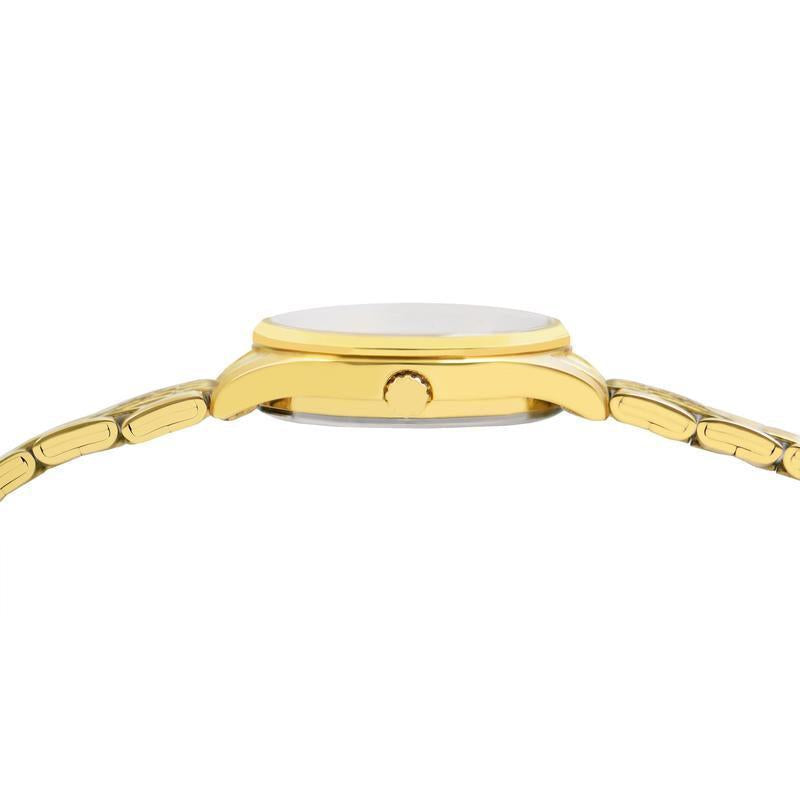Lorus Women's Quartz Watch Silver Champagne Sunray Dial