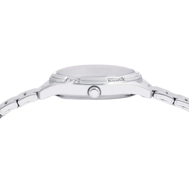 Lorus Women's Quartz Watch Silver White Mother-of-Pearl Dial