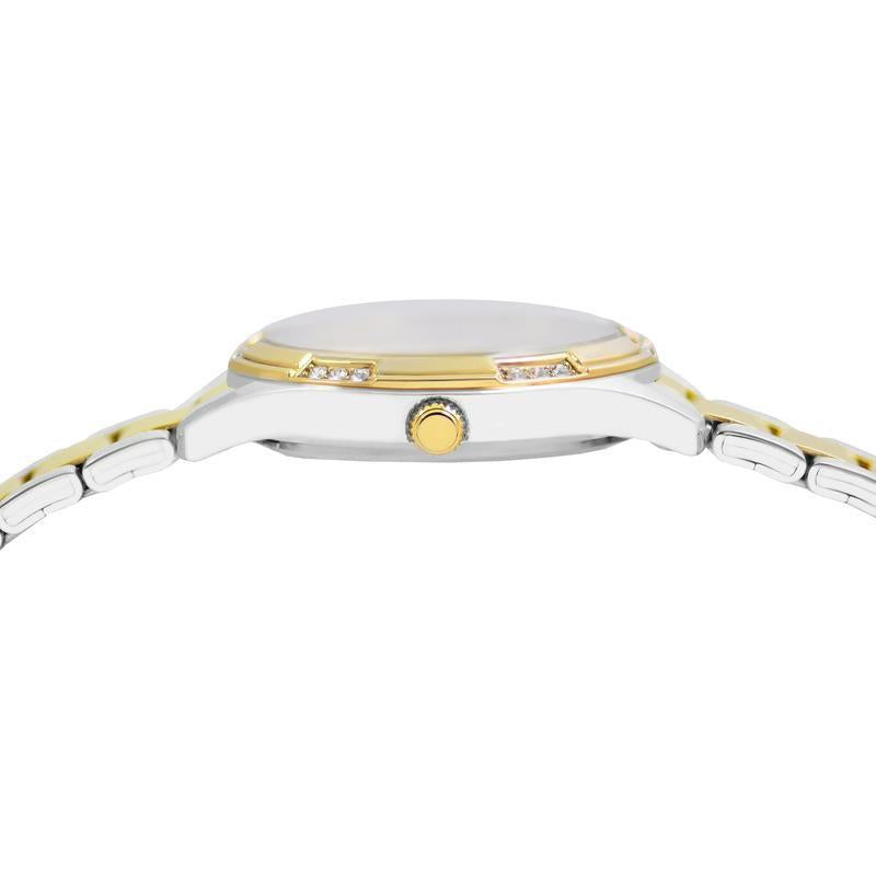 Lorus Women's Quartz Watch Silver White Sunray Dial