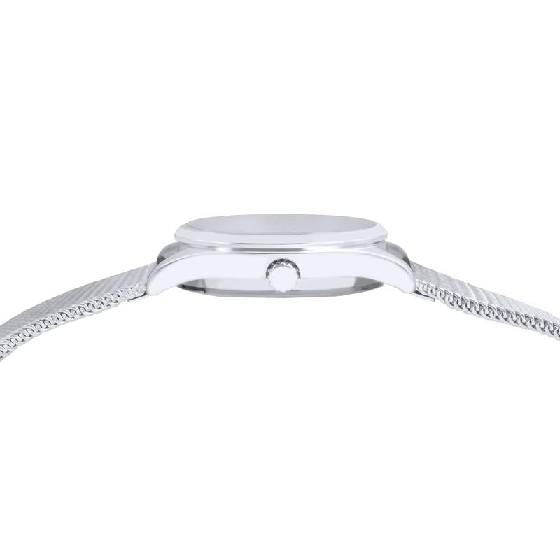 Lorus Women's Quartz Watch Silver White Sunray Dial