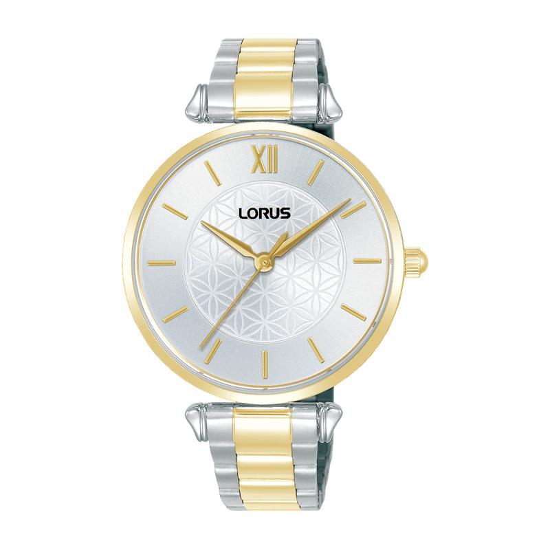 Lorus Women's Quartz Watch Silver White Sunray Dial