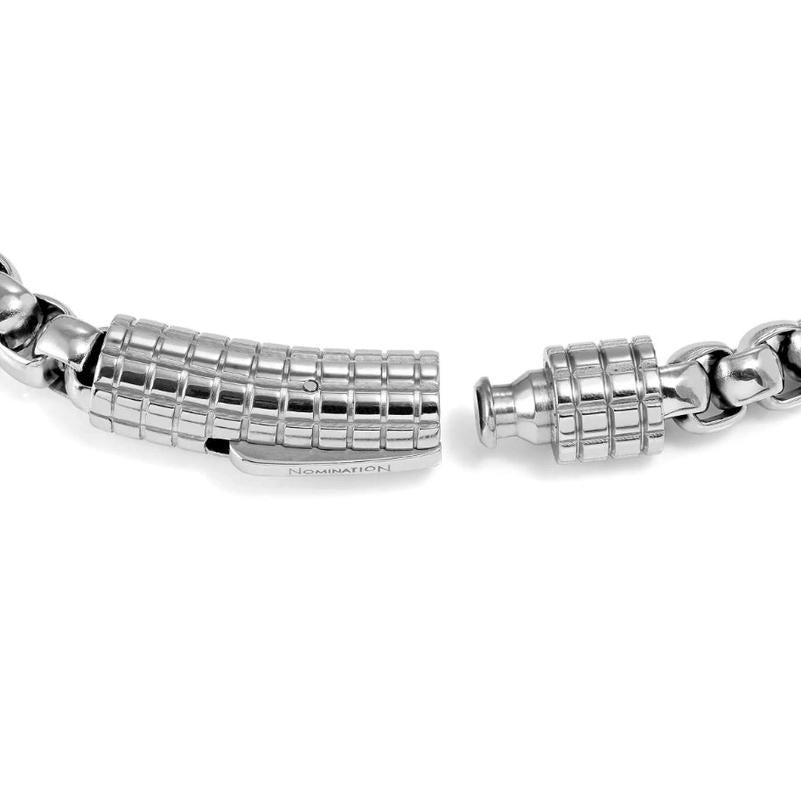 Manvision Stones Silver Chain Bracelet