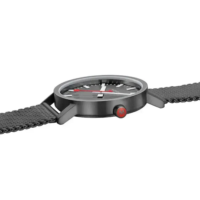 Mondaine Classic Quartz Watch Grey Dial