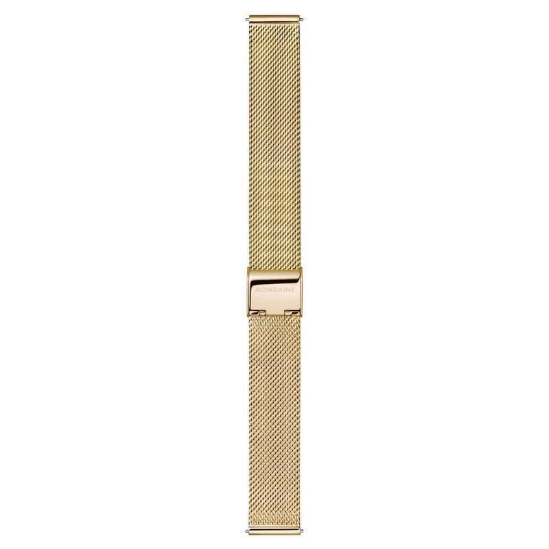 Mondaine Doppio Gold-Plated Stainless Steel Minimalist Quartz Watch