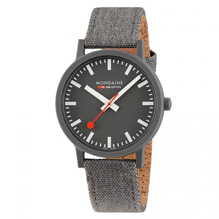 Mondaine Essence Grey 41mm Sustainable Watch
