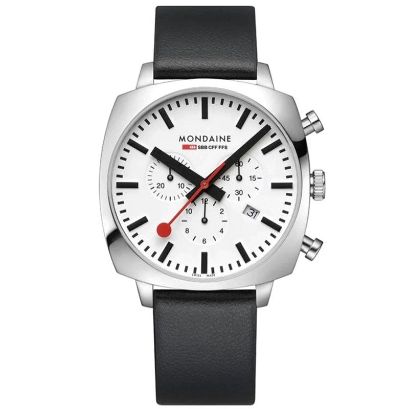 Mondaine Grand Cushion Chrono Watch 41mm
