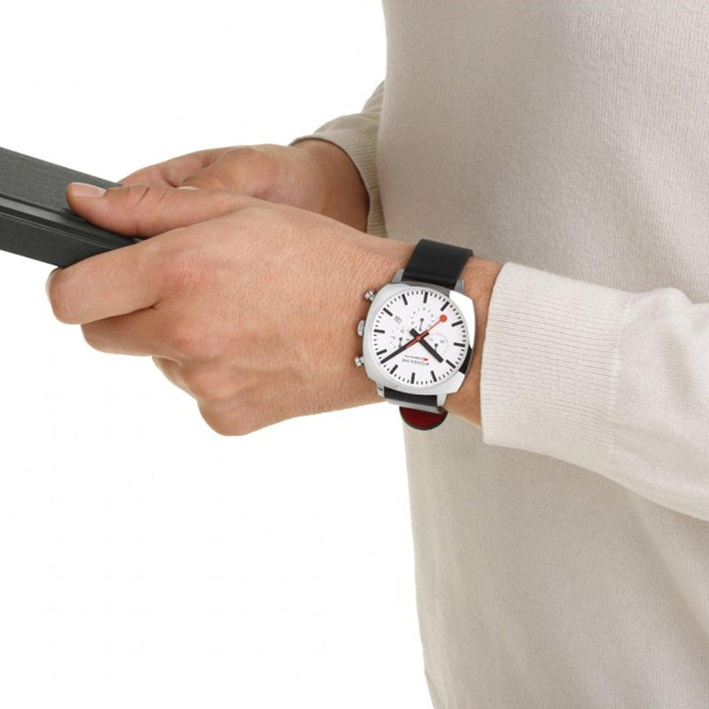 Mondaine Grand Cushion Chrono Watch 41mm