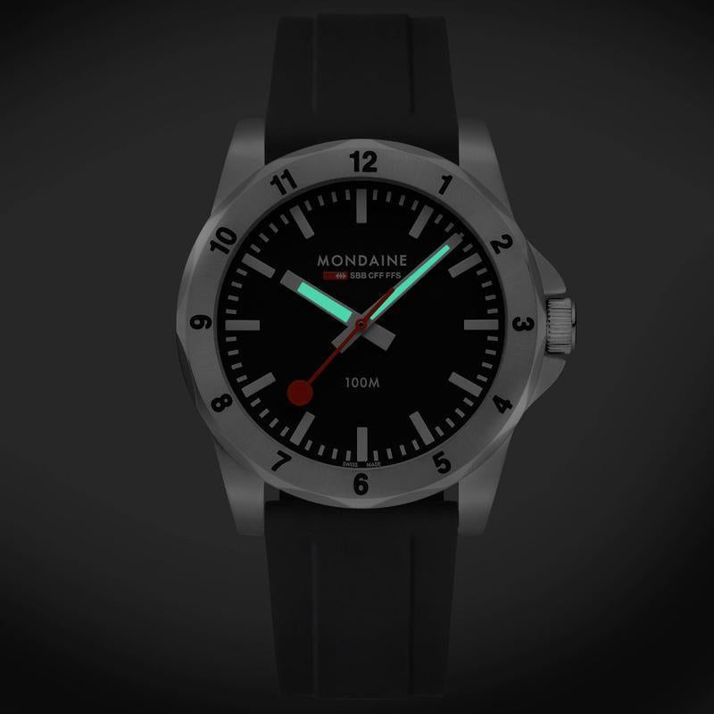 Mondaine Numeri Black 42mm Watch