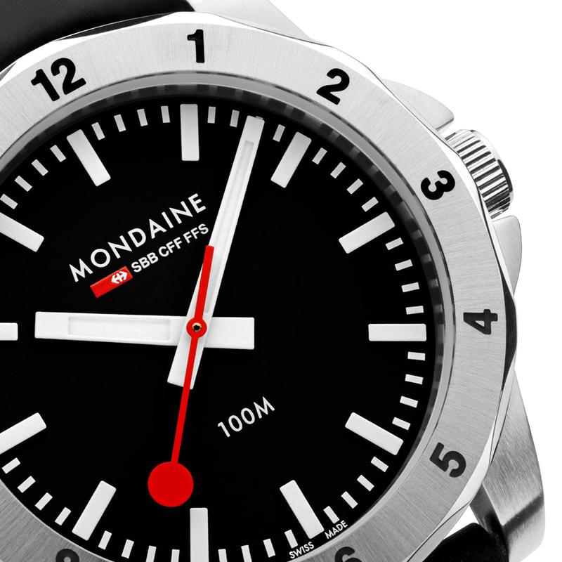 Mondaine Numeri Black 42mm Watch