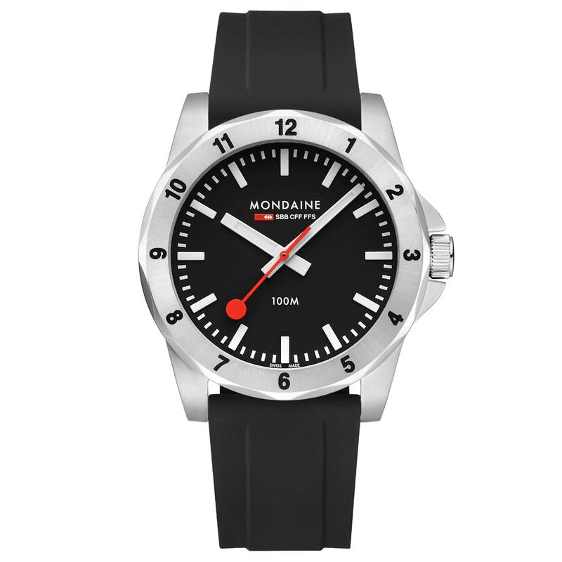 Mondaine Numeri Black 42mm Watch