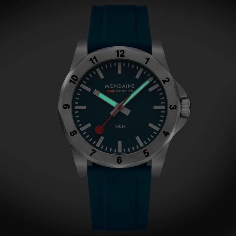 Mondaine Numeri Quartz Watch Blue Dial