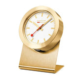 Mondaine Table Clock Gold Tone 50mm