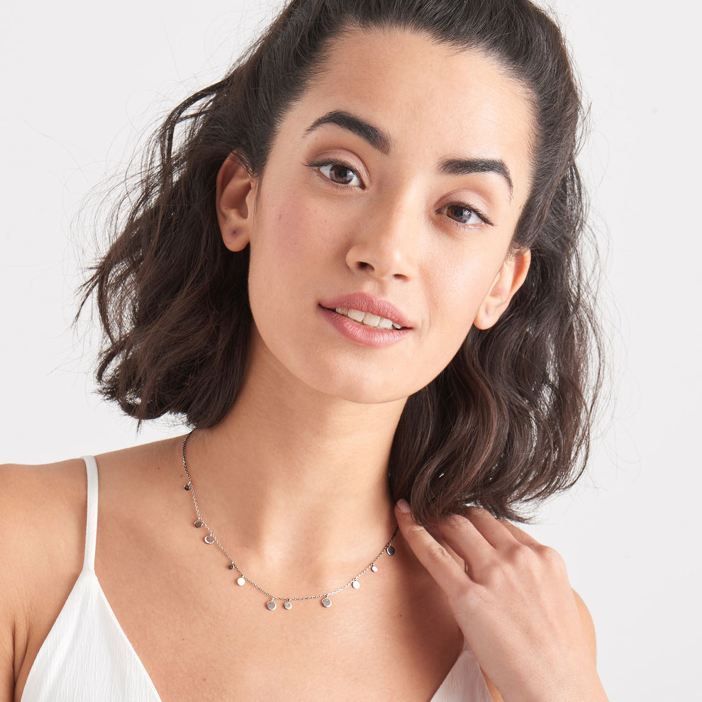 Ania Haie Geometry Mixed Discs Necklace