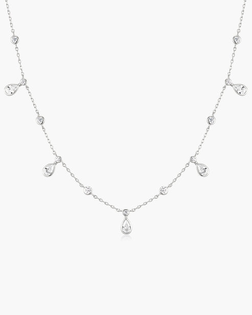Ania Haie Round & Teardrop Drop Station Women's Necklace