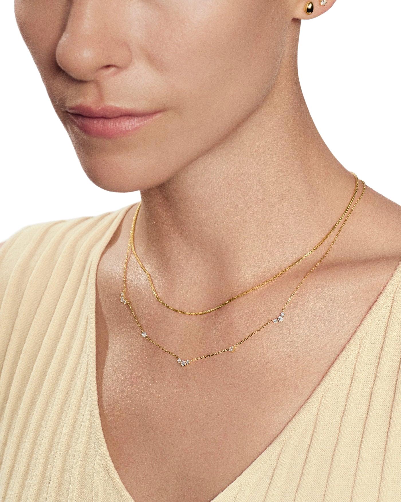Ania Haie Gold Cluster & Single Station Necklace