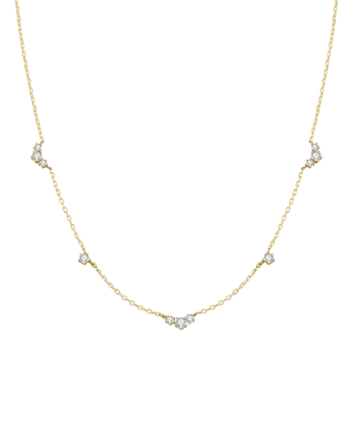 Ania Haie Gold Cluster & Single Station Necklace