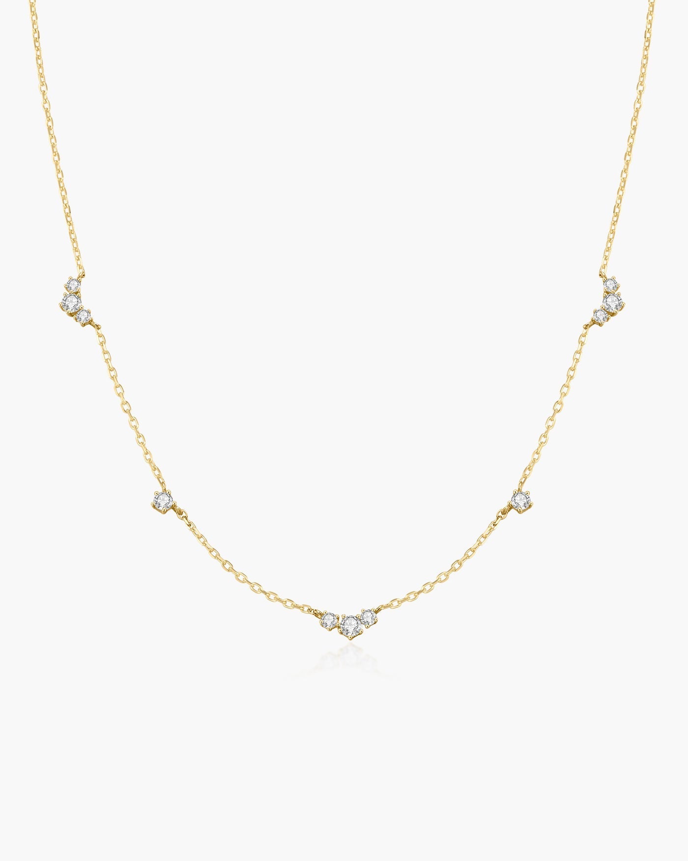 Ania Haie Gold Cluster & Single Station Necklace