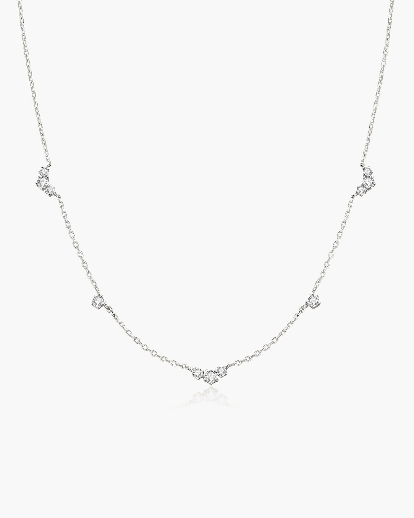 Ania Haie Silver Cluster & Single Station Necklace