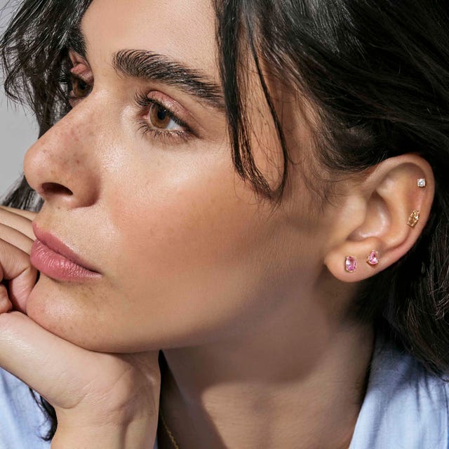 Nomination 5-Piece Colour Wave Aurora Pink Champagne Stud Earrings Set