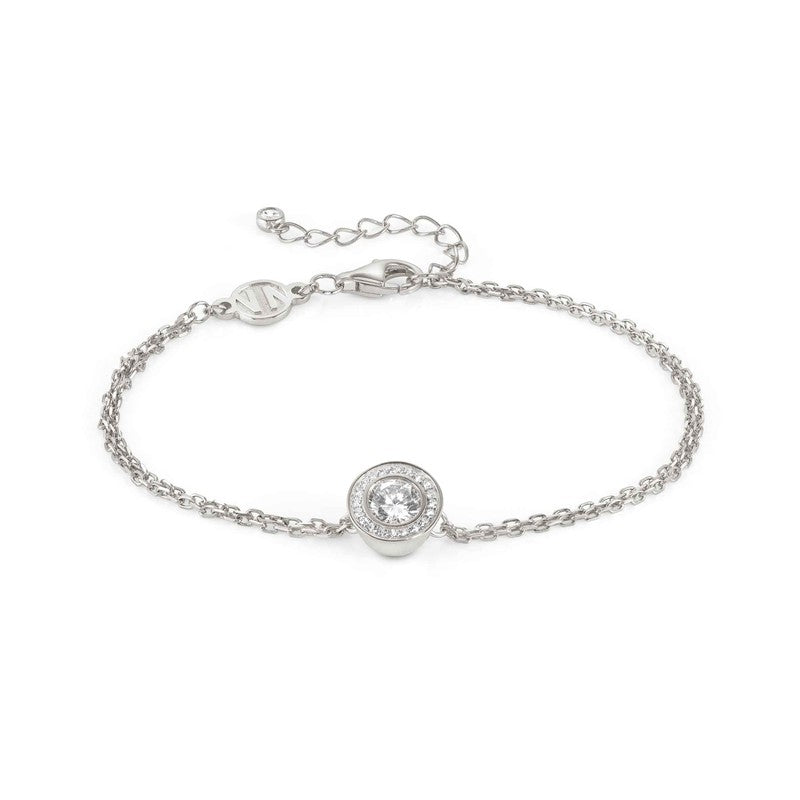 Nomination Aurea Bracelet, White Cubic Zirconia, Silver