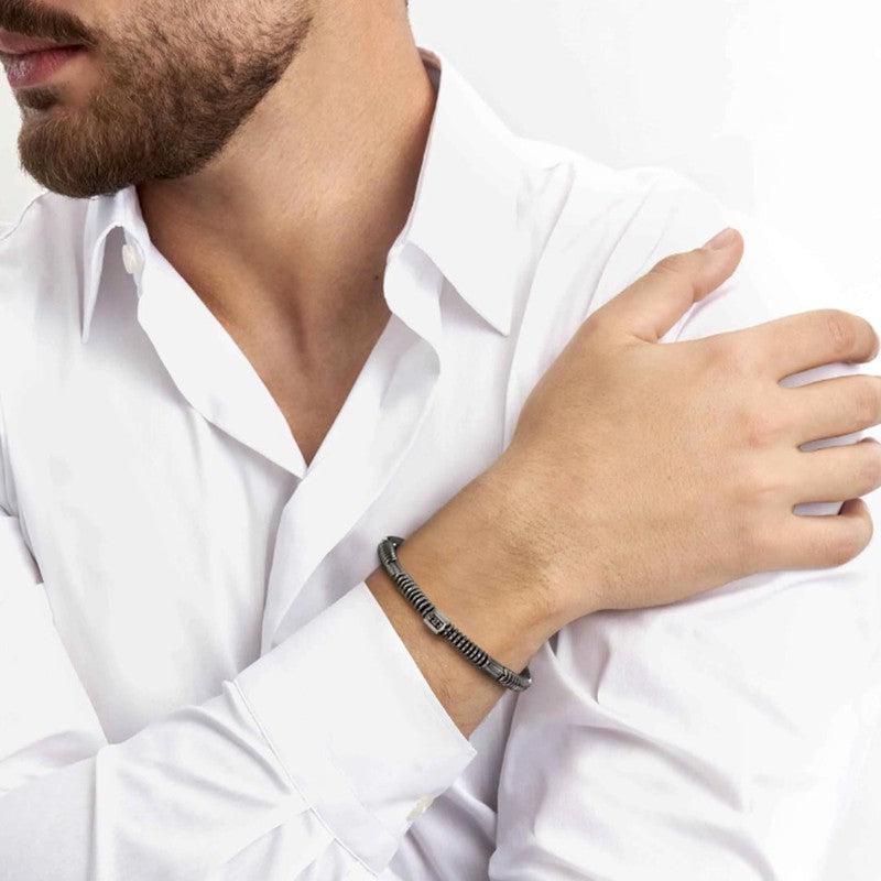 Nomination B-Yond Bracelet, Hyper Edition, Black Cubic Zirconia, Stainless Steel