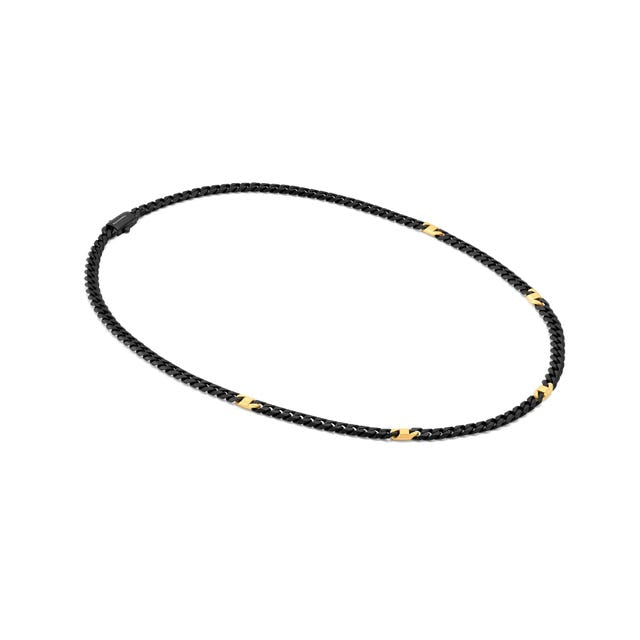 Nomination Bold Steel Flat Chain Necklace