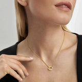 Nomination Carismatica Necklace, Circle, Multicolour Cubic Zirconia, 18K Gold