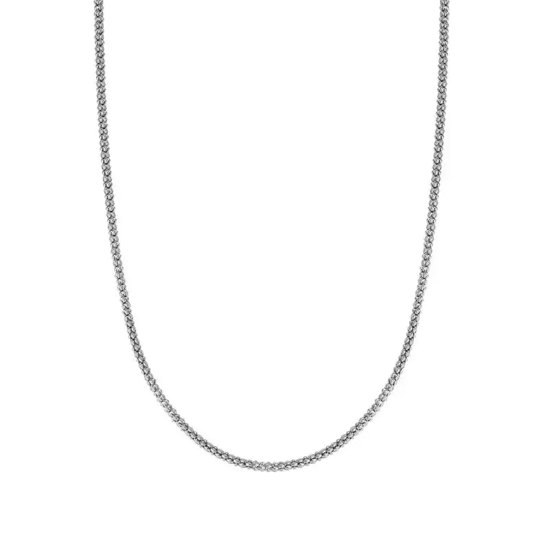 Nomination Chic Ecclectica Silver Fancy Long Popcorn Necklace
