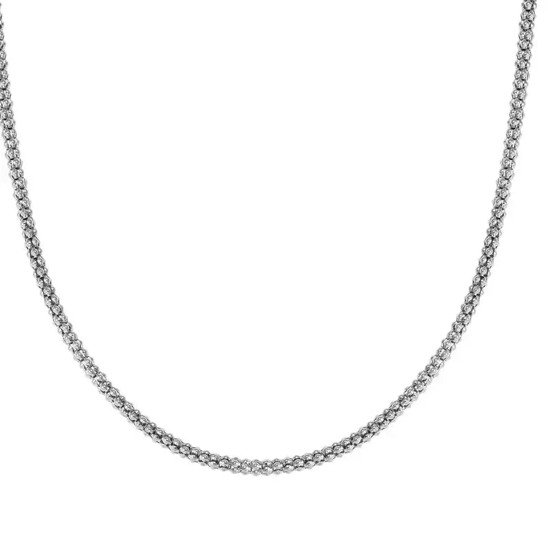 Nomination Chic Ecclectica Silver Fancy Long Popcorn Necklace